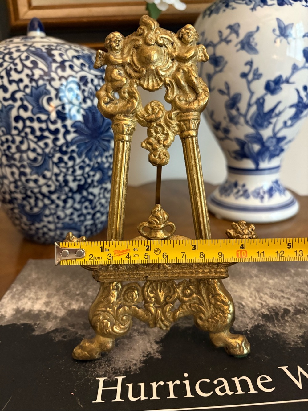 Vintage Andrea by Sadek Ornate Brass Easel - Picture 7 of 8